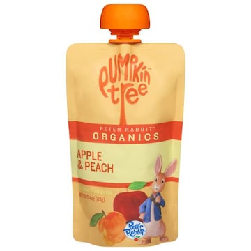 Pumpkin Tree Peter Rabbit Organics Fruit Puree, Organic, Apple & Peach