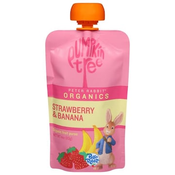 Pumpkin Tree Peter Rabbit Organics Fruit Puree, Organic, Strawberry & Banana