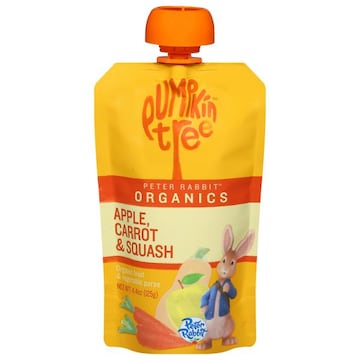 Pumpkin Tree Peter Rabbit Fruit & Vegetable Puree, Organic, Apple, Carrot & Squash