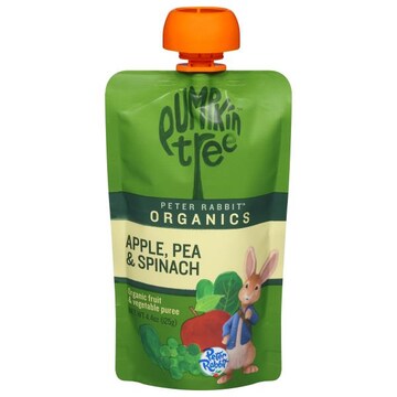 Pumpkin Tree Peter Rabbit Organics Fruit & Vegetable Puree, Organic, Apple, Pea & Spinach