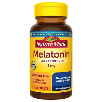 Nature Made Melatonin, Extra Strength, 5 mg, Tablets