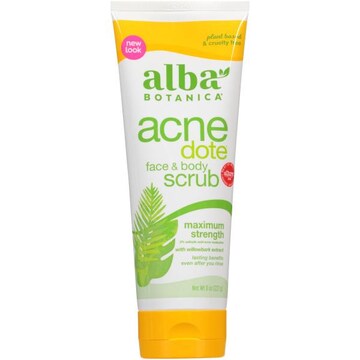 Alba Botanica Acne Dote Maximum Strength Face & Body Scrub