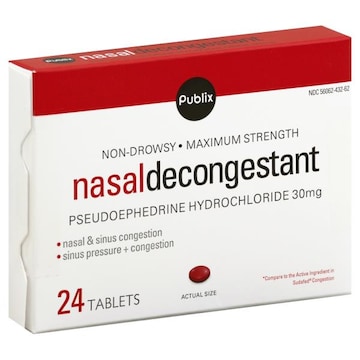 Publix Non-Drowsy Nasal Decongestant
