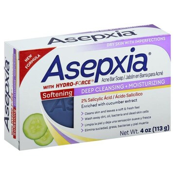 Asepxia Acne Bar Soap, with Hyfro-Force, Softening