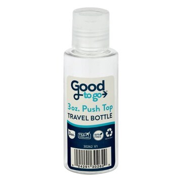 Good To Go Travel Bottle, Push Top, 3 Ounce