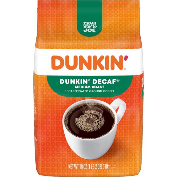 Dunkin' Coffee, Decaffeinated, Ground, Medium Roast Publix Super Markets