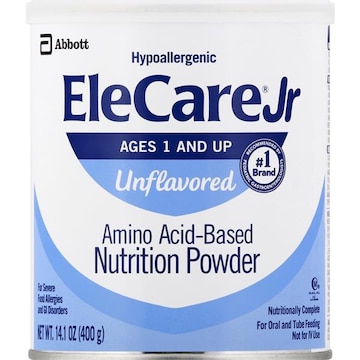 EleCare Nutrition Powder, Amino Acid-Based, Unflavored, Ages and Up