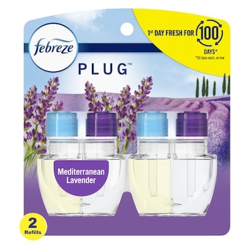 Febreze Air Freshener, Mediterranean Lavender, (2) .87 oz Oil Refills