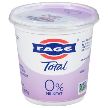 Fage Total Yogurt, Nonfat, Greek, Strained