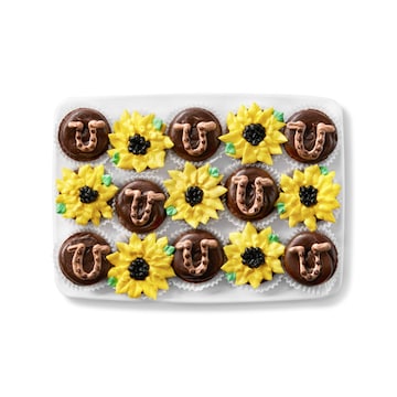 Wildflower and Horseshoe Brownie Bite Platter 15-Count