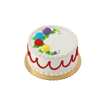 Decorated Round Cake
