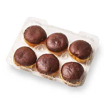 Chocolate Iced Custard Filled Donuts 6-Count