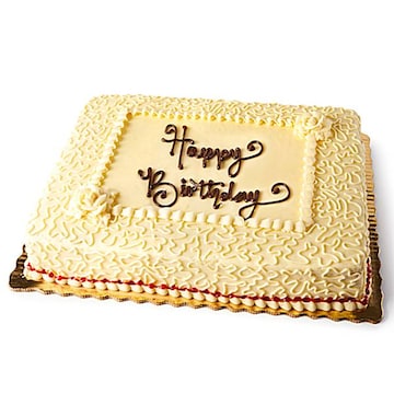 1/2 Sheet Raspberry Elegance Cake