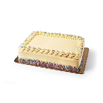 1/4 Vanilla Cream Cheese Unicorn Sprinkle Cake