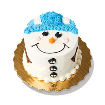 Mini Snowman Vanilla Buttercream Cake