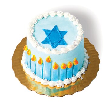 Mini Menorah Vanilla Buttercream Cake