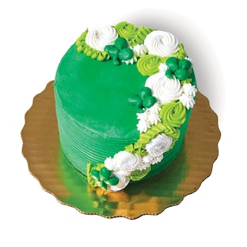 Mini Shamrock and Roses Vanilla Buttercream Cake