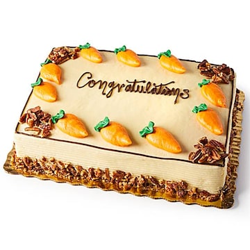 1/4 Sheet Carrot Torte Cake