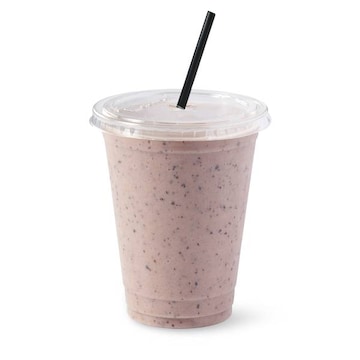 Large Blueberry Banana and Avocado Smoothie with Fresh Fruit