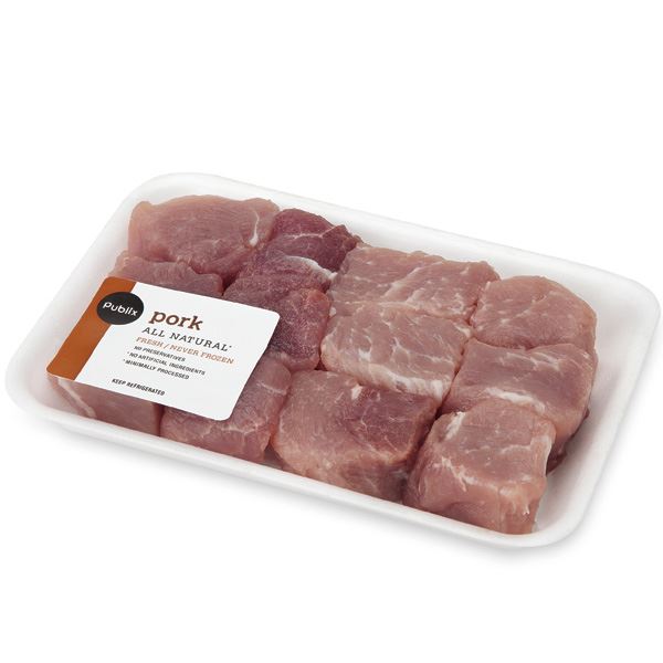 Publix Pork Loin Cubes, for Kabobs Publix Super Markets