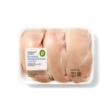 Publix Boneless Skinless Chicken Breast, USDA Grade A, 97% Fat Free Less Than 4 Lbs.