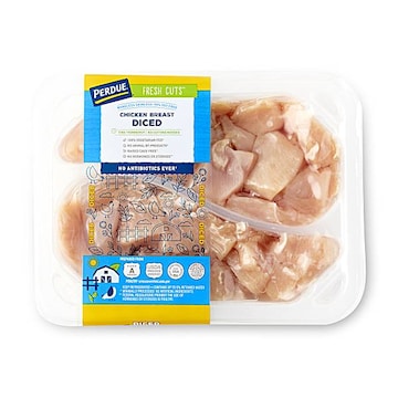 Perdue Chicken Diced Breast, Grade A, Raised Without Antibiotics