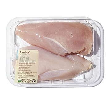 GreenWise Organic Chicken Bnls Skinless Breast Fillets, 99% Fat Free, USDA Grade A