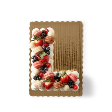 Pastel Perfection Letter Cake