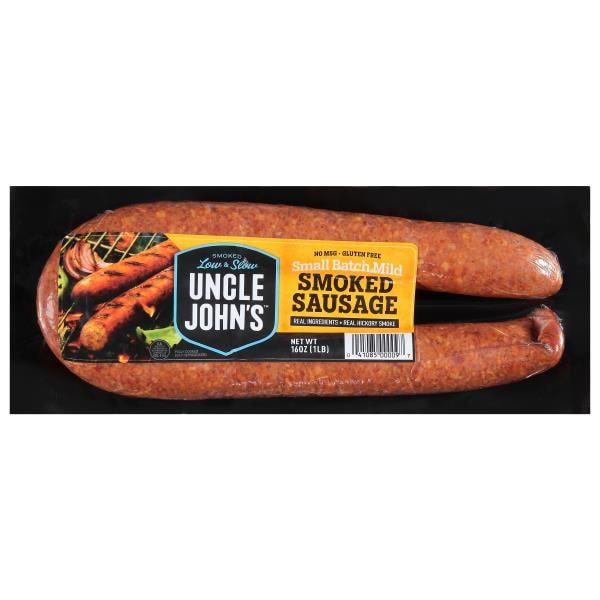 Uncle Johns Pride Smoked Sausage Small Batch Mild Publix Super Markets