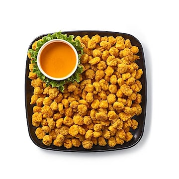 Publix Hot & Spicy Popcorn Chicken Platter Medium, Served Fresh Chilled