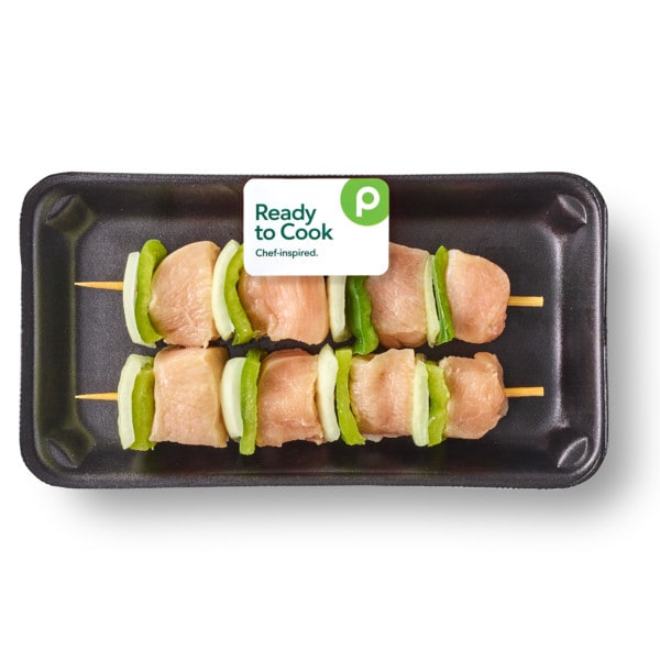 Aprons Chicken Breasts Kabobs, with Vegetables, Grill Ready! Publix