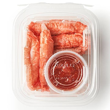 Surimi Snack Pack, Alaskan Snow Leg Surimi & Cocktail Sauce, Net Weight, 8 Oz