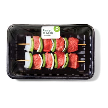 Publix Top Sirloin Beef Kabobs, with Vegetables