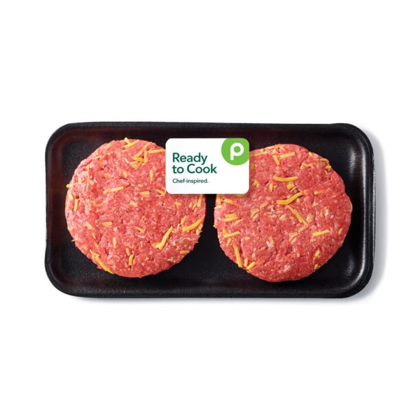 Publix Bacon & Cheddar Cheese Gourmet Burger, Prepared InStore