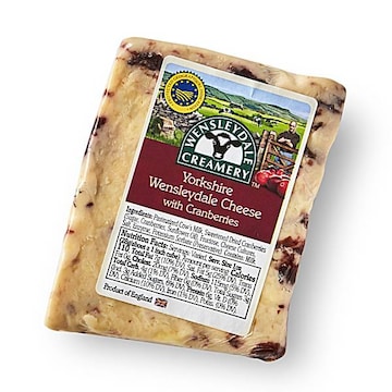 Wensleydale Creamery Yorkshire Wensleydale Cheese, with Cranberries