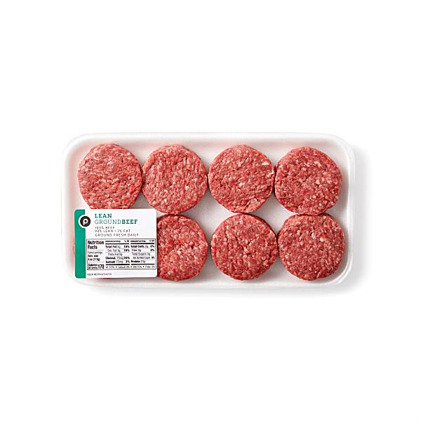 Lean Ground Beef Slider Burgers, 7 Fat Publix Beef, USDA Inspected Publix Super Markets