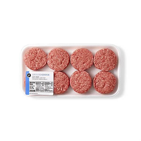 Ground Chuck Slider Burgers Publix Beef, USDA Inspected Publix Super Markets