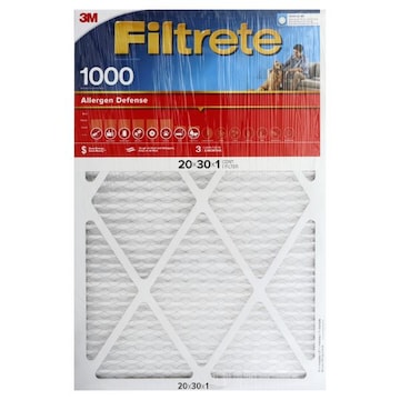 3M Filtrete Air Filter, Electrostatic, Allergen Defense 1000