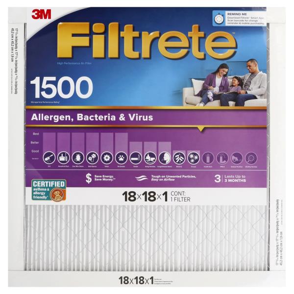 3M Filtrete Air Filter, High Performance, 1500 Publix Super Markets