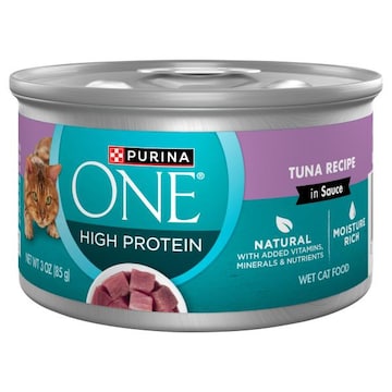 Purina One Cat Food, Tuna Recipe in Sauce, Wet, High Protein