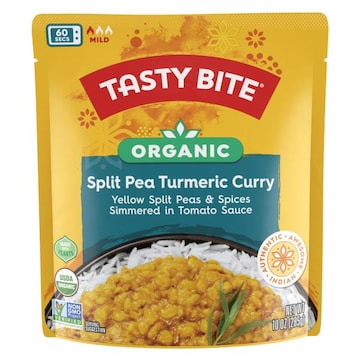 Tasty Bite Organic Split Pea Turmeric Curry 10oz Earthy split pea curry