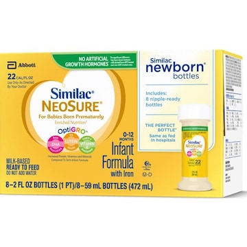 Similac Baby Food Similac NeoSure Infant Formula with Iron  8-2 fl oz Bottles