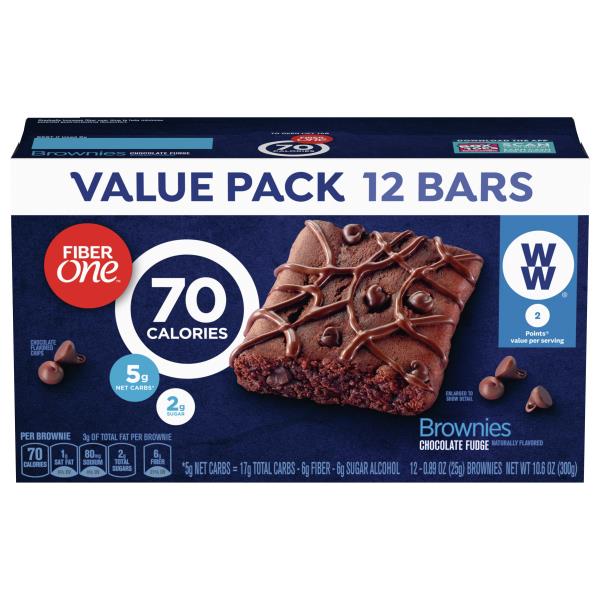 Fiber One Brownies, Chocolate Fudge, Value Pack | Publix Super Markets