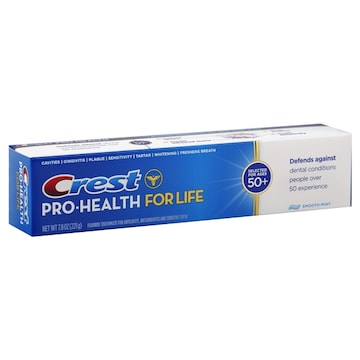 Crest  Pro-Health For Life Toothpaste, Fluoride, Smooth Mint