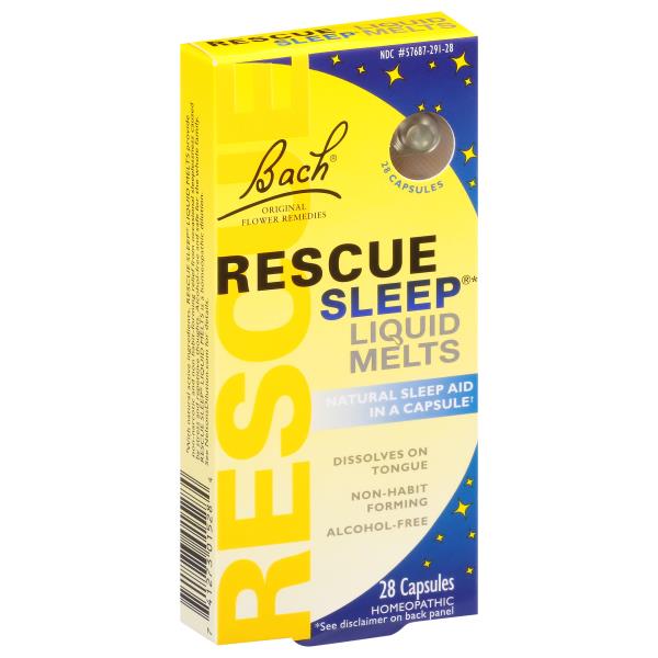 Bach Original Flower Remedies Rescue Sleep Sleep Aid In A Capsule ...