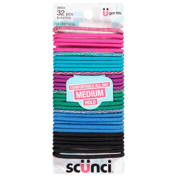 Scunci No Damage Elastics, Medium Hold 