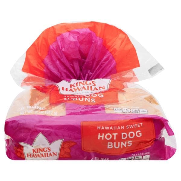King's Hawaiian Hot Dog Buns, Hawaiian Sweet Publix Super Markets