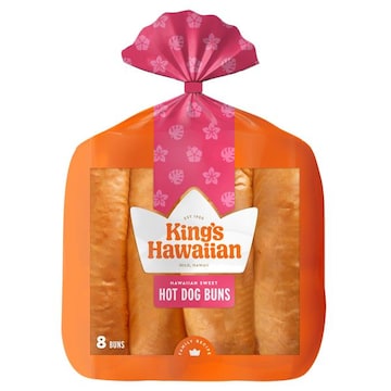 King's Hawaiian Original Hawaiian Sweet Hot Dog Buns