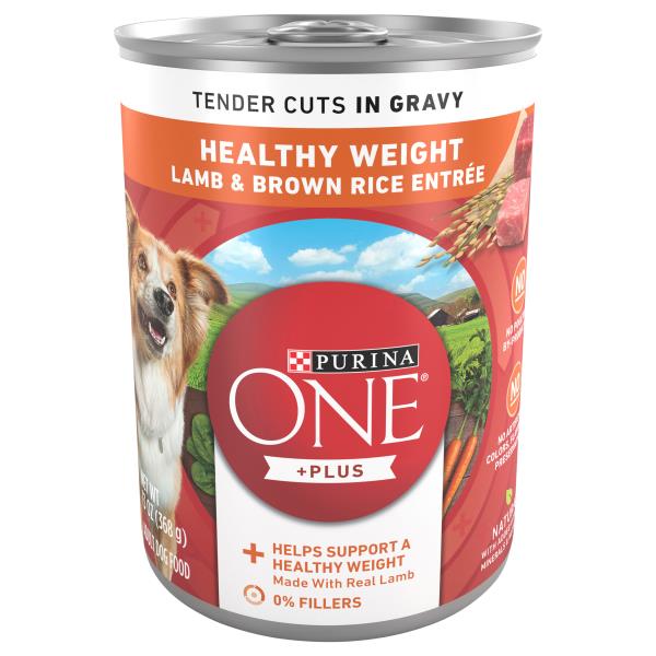 Purina One +Plus Dog Food, Lamb & Brown Rice Entree, Healthy Weight