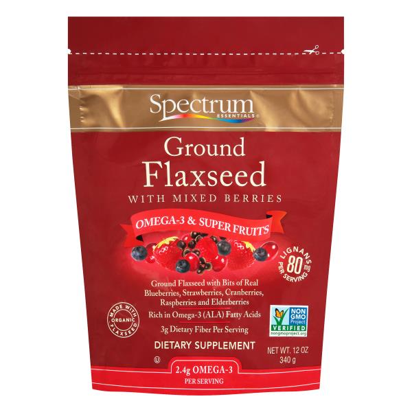 Spectrum Essentials Ground Flaxseed with Mixed Berries Dietary